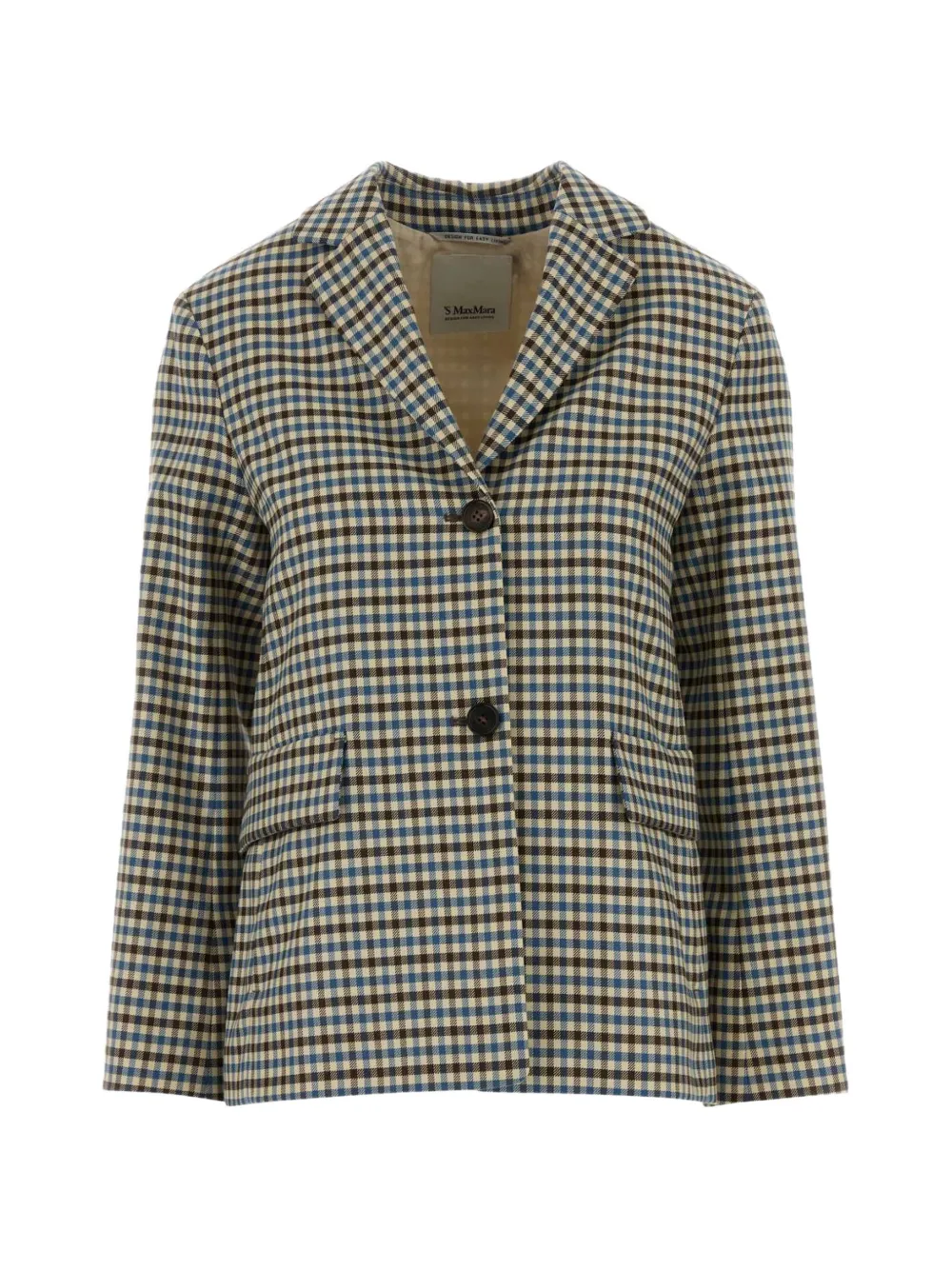 Max Mara Tailored Wool Blazer in Camel