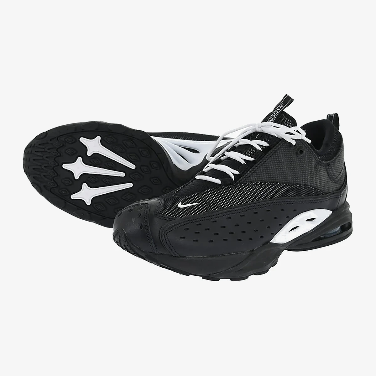 Nike Fabric and Leather Low Sneakers AIR ZOOM DRIVE with Contrasting Details in Black