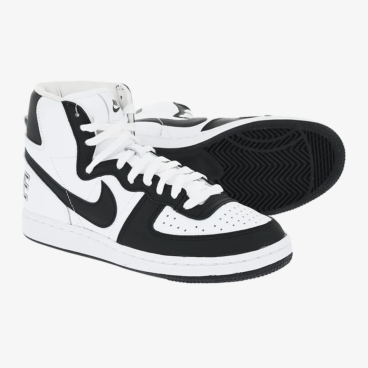 Nike CDG X NIKE High-Top Sneakers TERMINATOR Two-Tone Leather in Multicolour