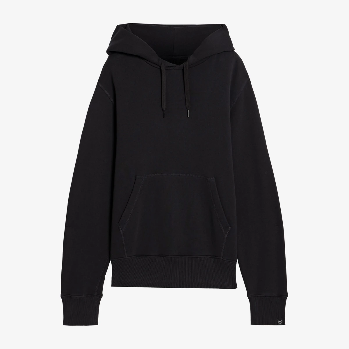 Rag & Bone Damon French Cotton-Blend Terry Hoodie in Black