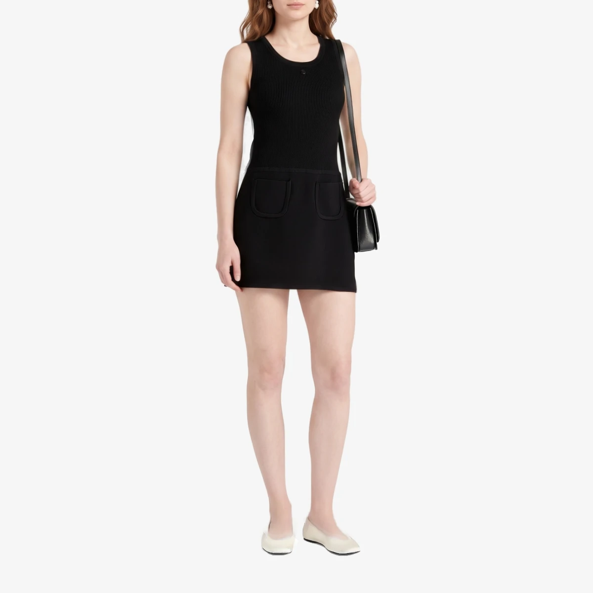 Ribbed-Knit Mini Dress ხედი 2