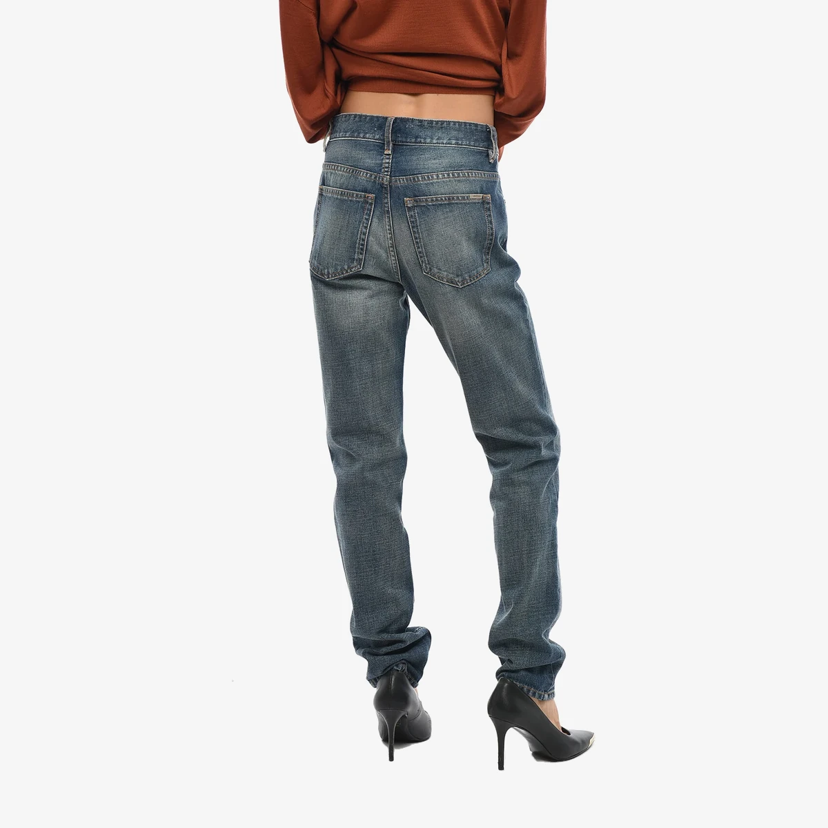 ETOILE Straight-Leg Jeans BILIANA with Visible Topstitching 16cm view 3