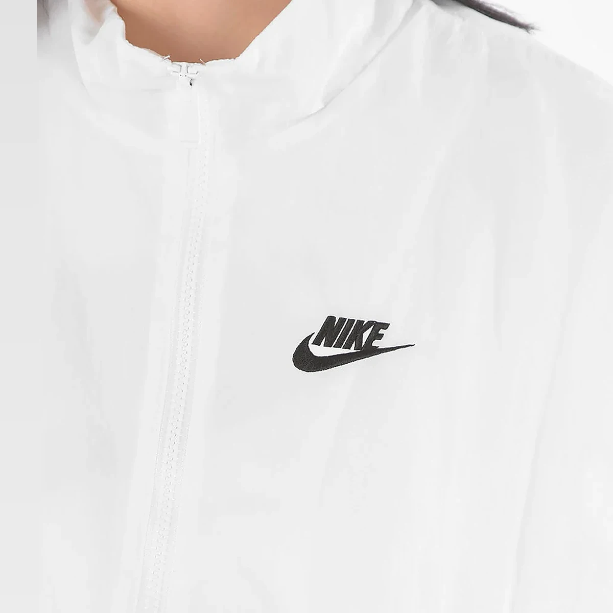 Solid-Color Windbreaker Jacket With Embroidered Logo вид 3