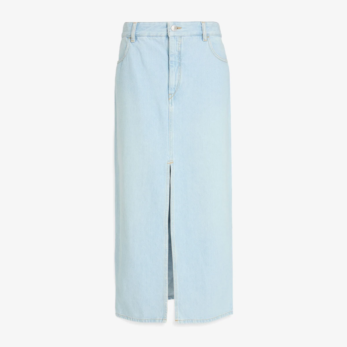Isabel Marant Vinea denim midi skirt in Light Blue