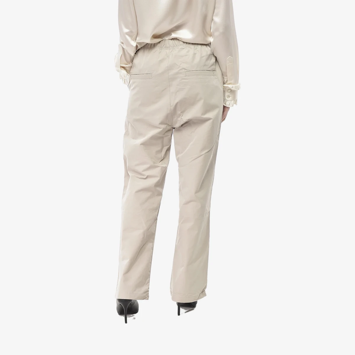 ESSENTIALS Casual Cotton-Blend Pants with Elastic Waistband вид 2