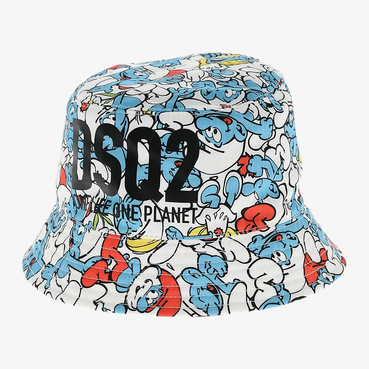 Dsquared2 OLOP Printed Nylon Bucket Hat PUFFI in Multicolour