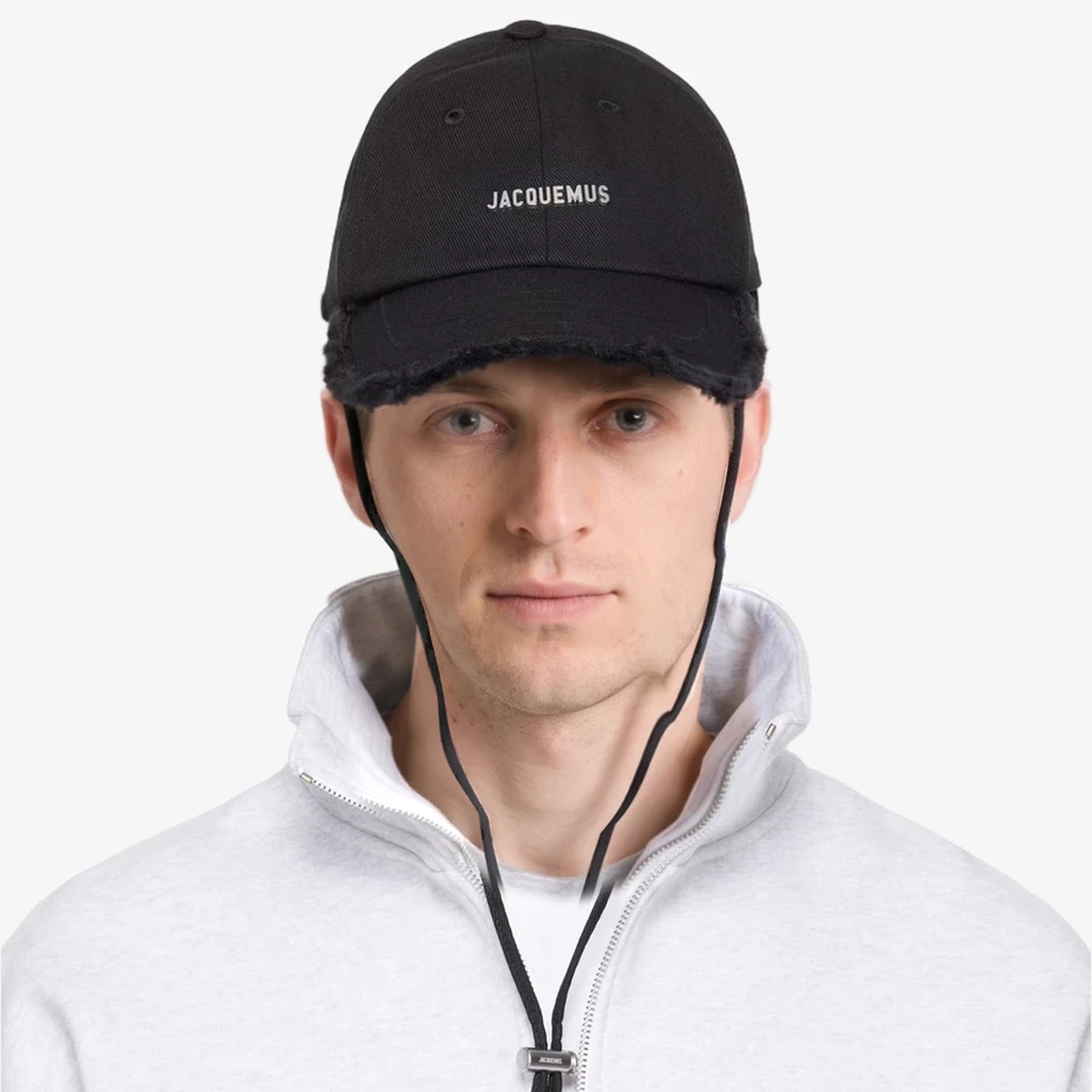 Jacquemus Black Les Classiques 'The Artichaut' Denim Cap in Black