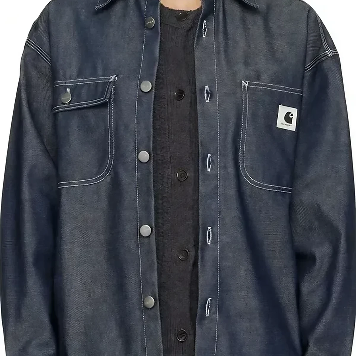 Carhartt WIP Blue Louis Denim Jacket in Blue