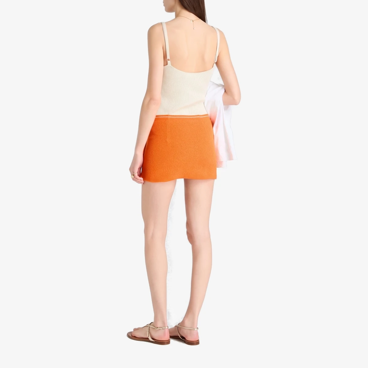 Sorbetto bouclé-knit mini skirt view 3