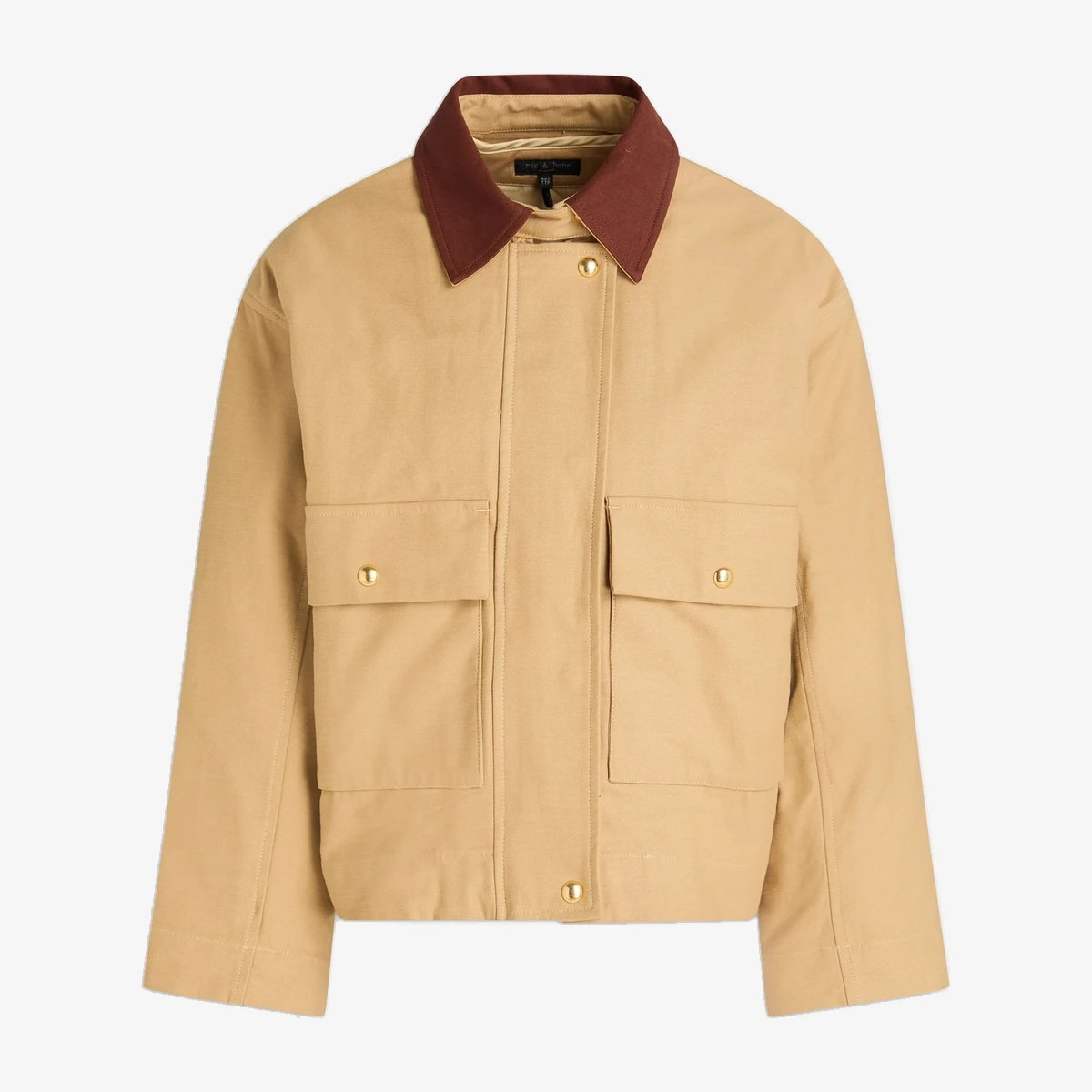Rag & Bone Nonie Cotton-Canvas Jacket in Beige