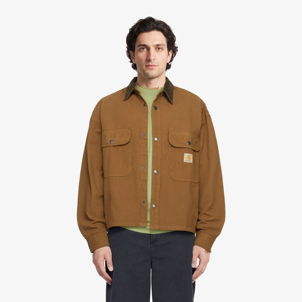 Carhartt WIP Tan Prescott Overshirt in Tan