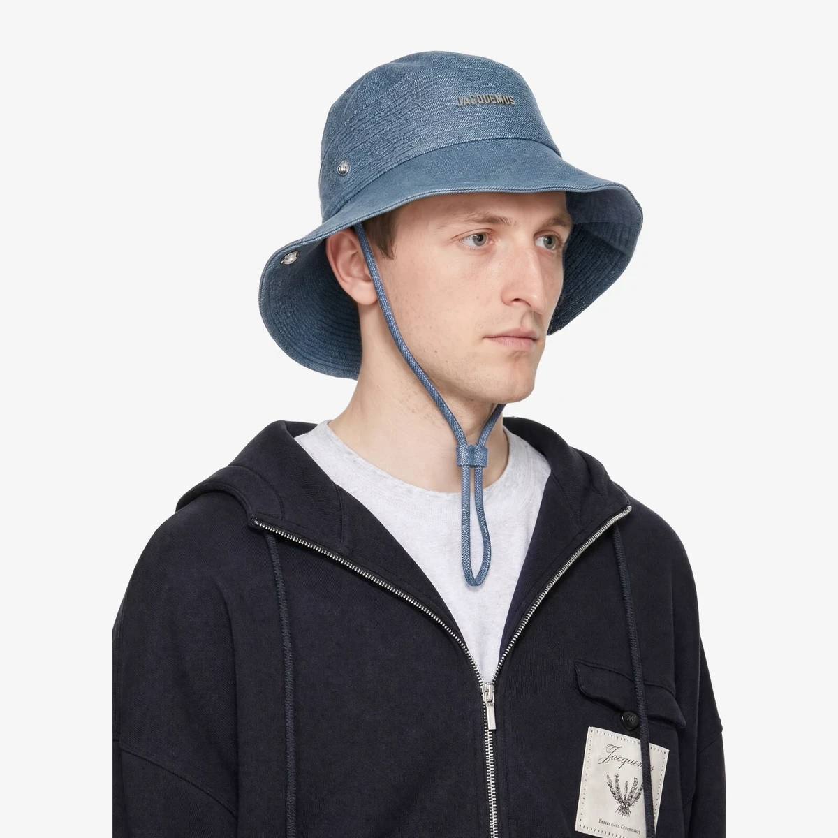 Jacquemus Blue 'The de-Nîmes denim' Bucket Hat in Blue