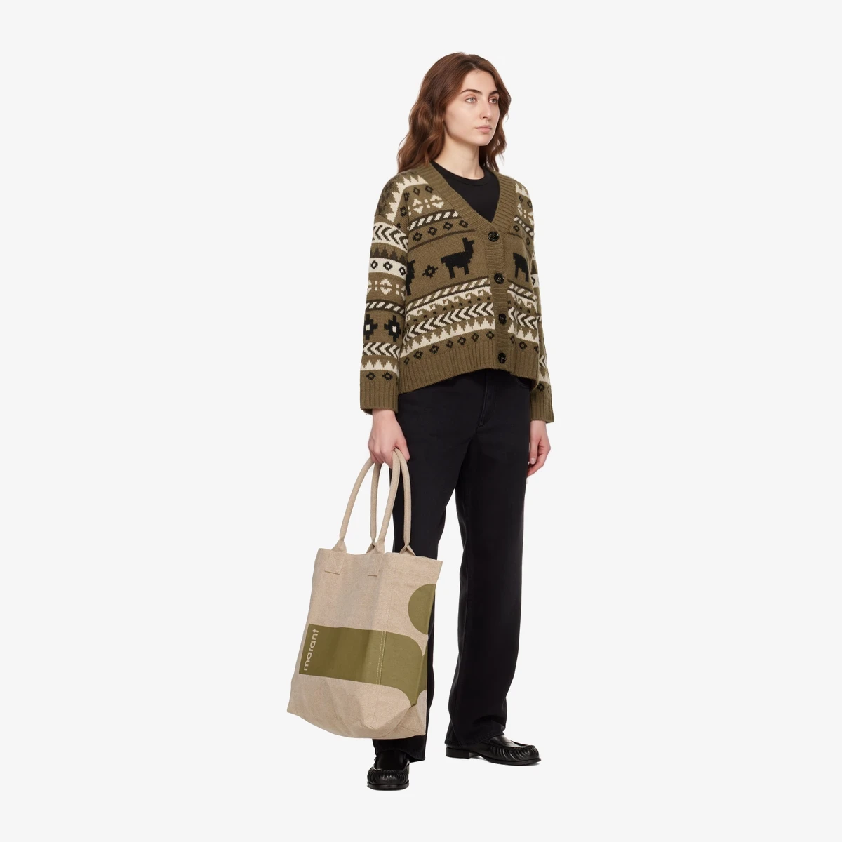 Taupe Yenky Tote ხედი 4