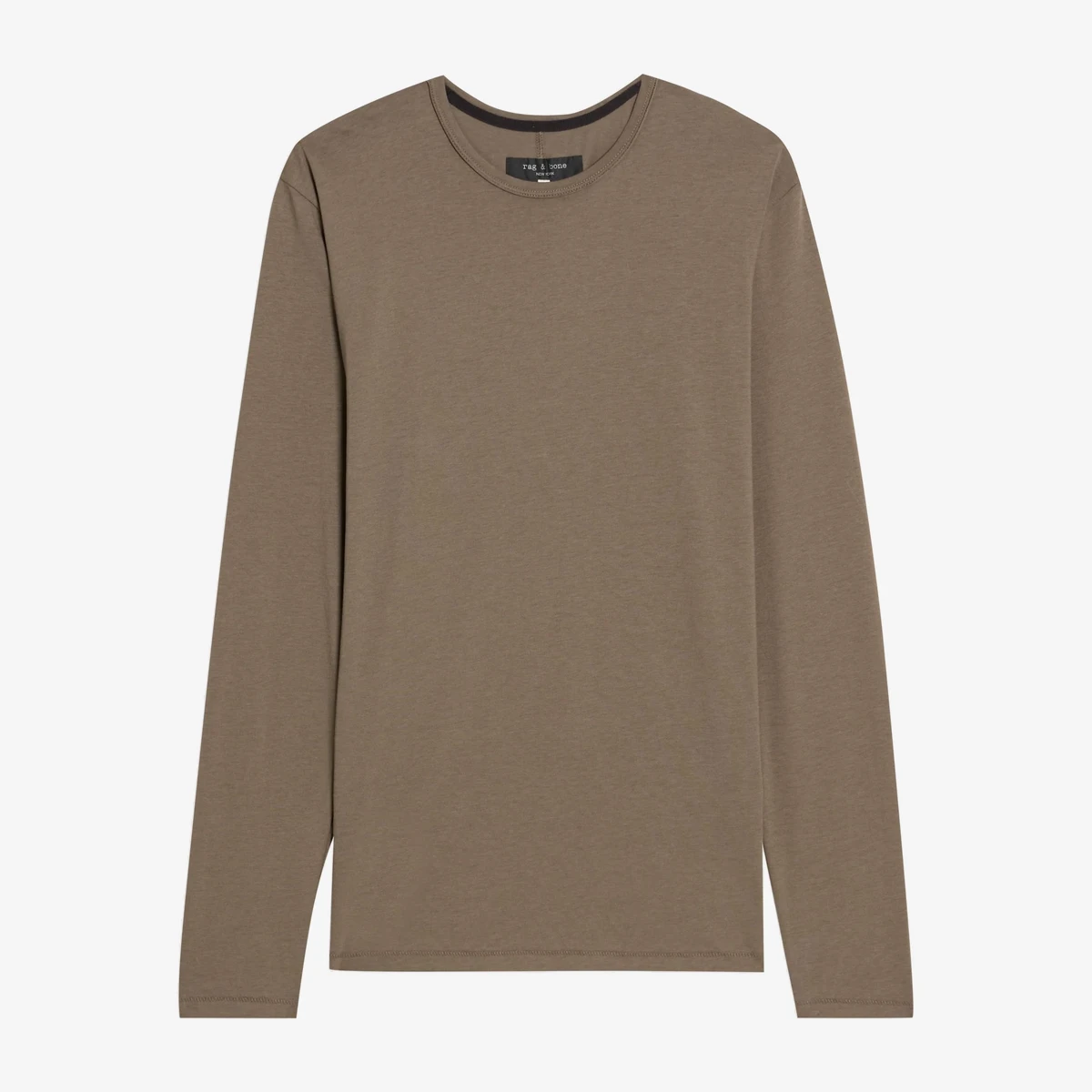 Rag & Bone Cotton and Lyocell-Blend Jersey Long-Sleeve T-Shirt in Green