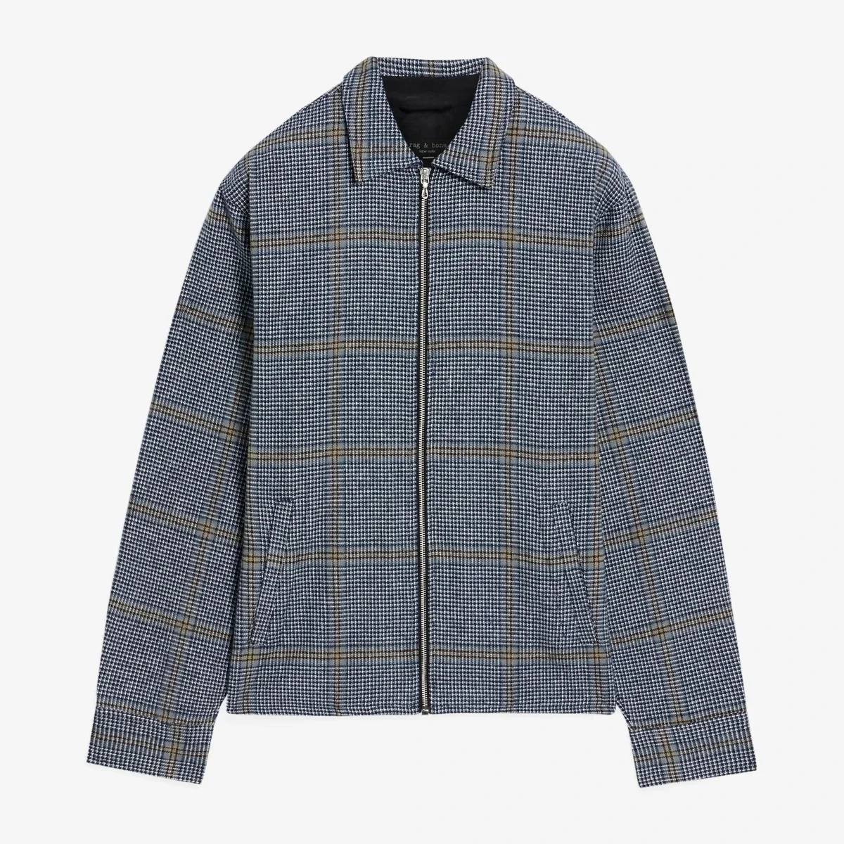 Rag & Bone Christopher Prince of Wales Checked Cotton-Tweed Jacket in Blue