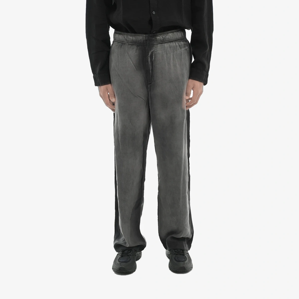 Diesel Faded-Effect Trousers P-FERGY with Elasticated Waist in Grey