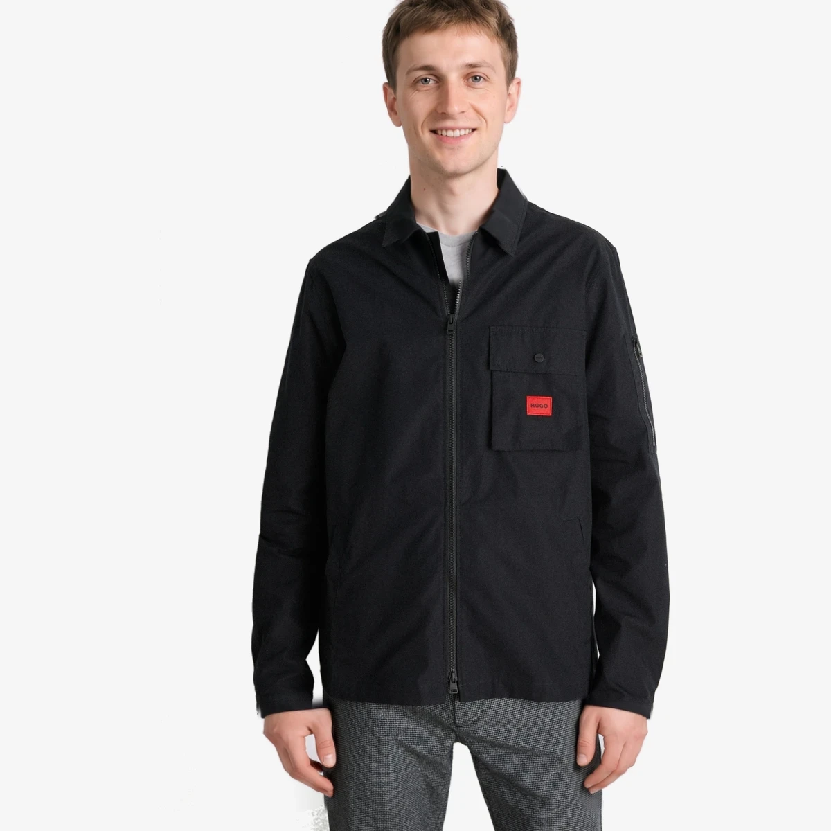 HUGO Emmond Summer Jacket in Black