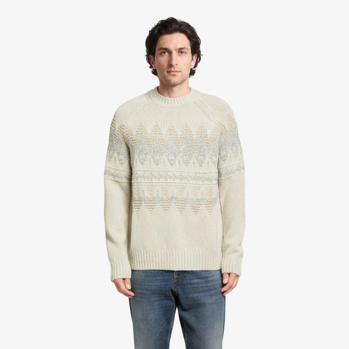 Boss Orange Wool-blend pullover Karombo in Beige