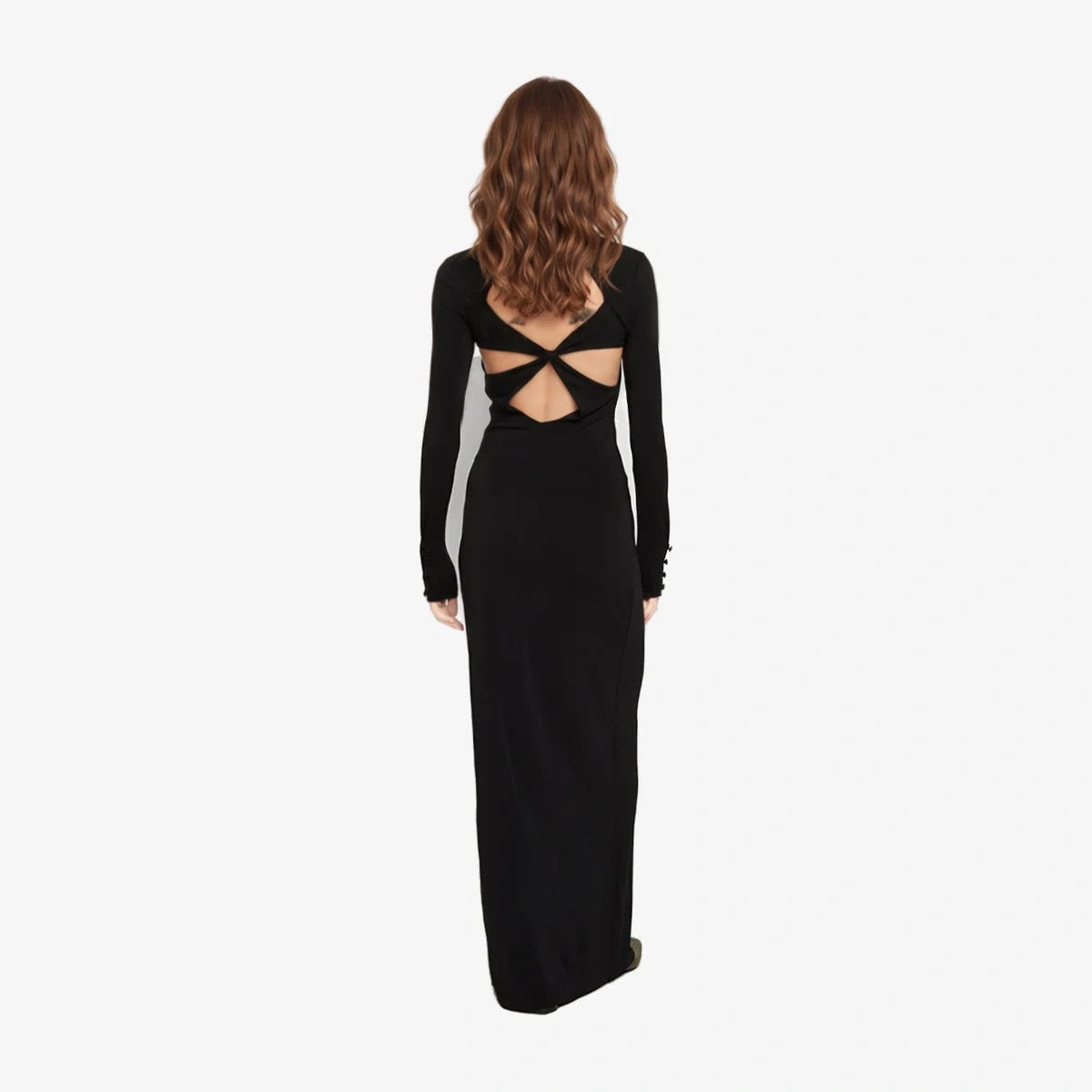 Maxi Dress with Back Cut-Out ხედი 2