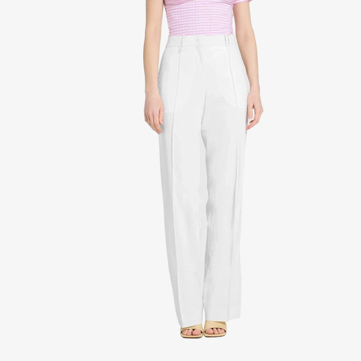 Jacquemus Wool trousers Camargue in White