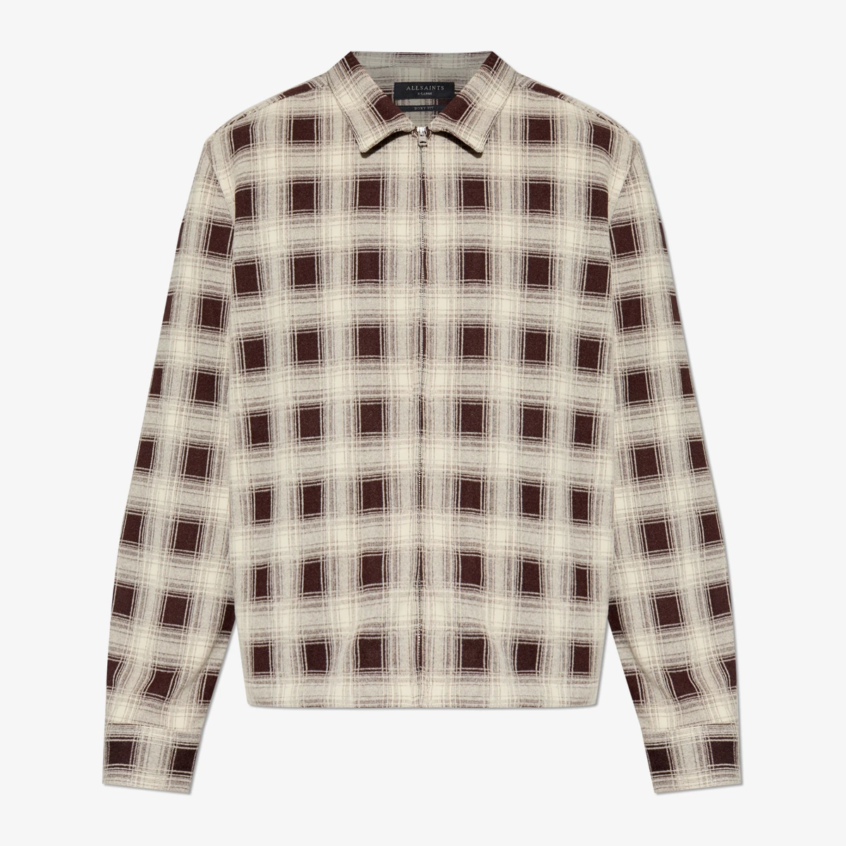 AllSaints Krater Shirt in Brown
