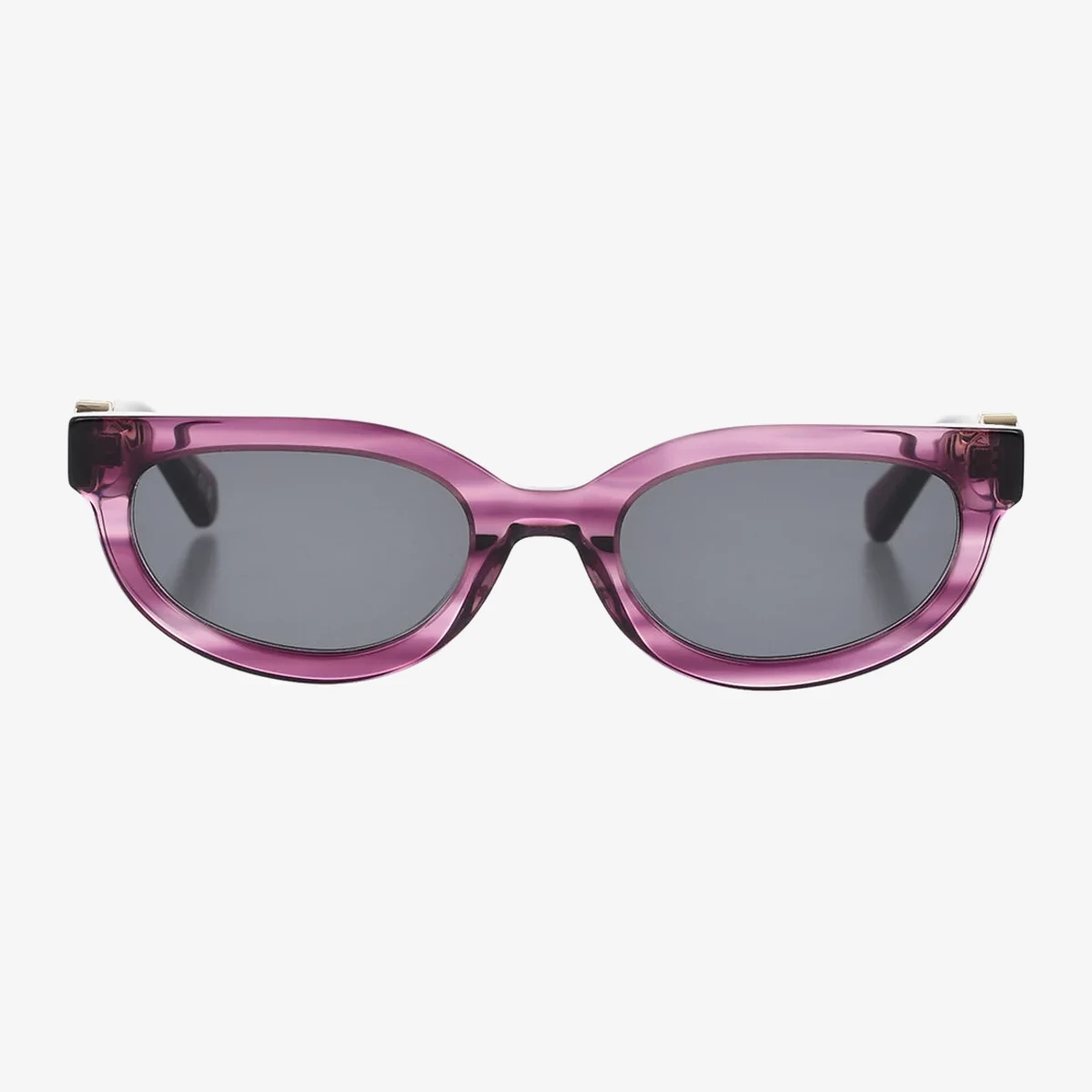 Off-White Cat-Eye Sunglasses SPARKS with Logo Temples in Purple