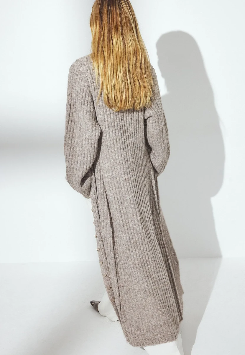NA-KD Cardigan - beige melange — Бежевый