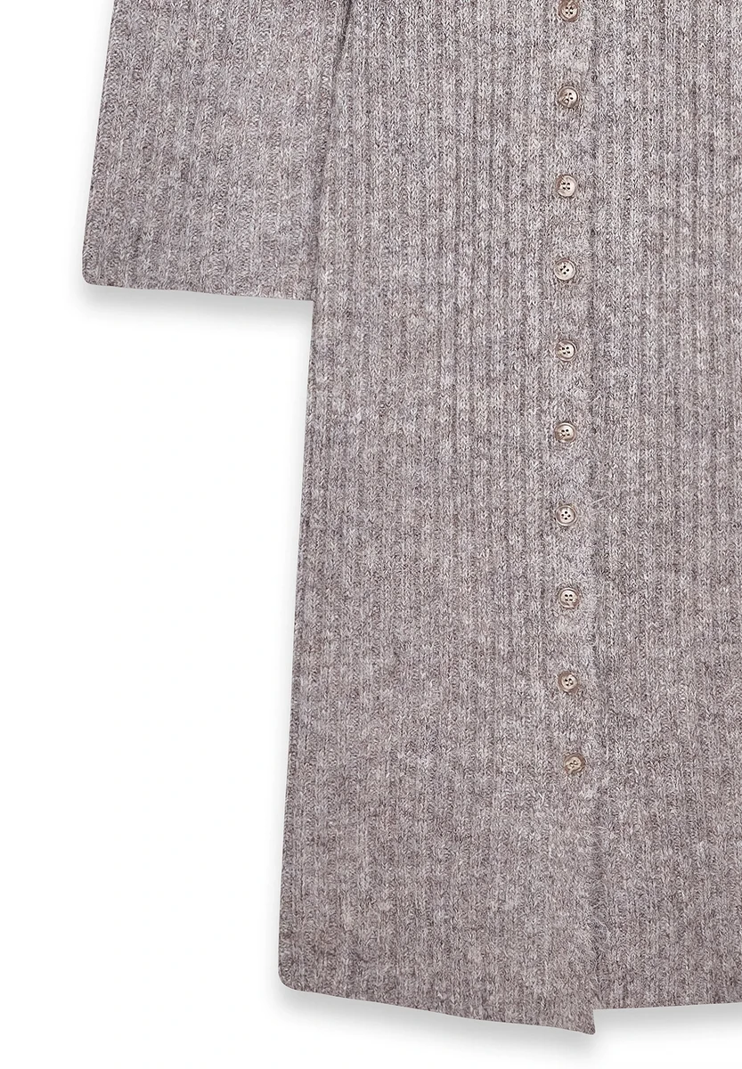 Cardigan - beige melange ხედი 5