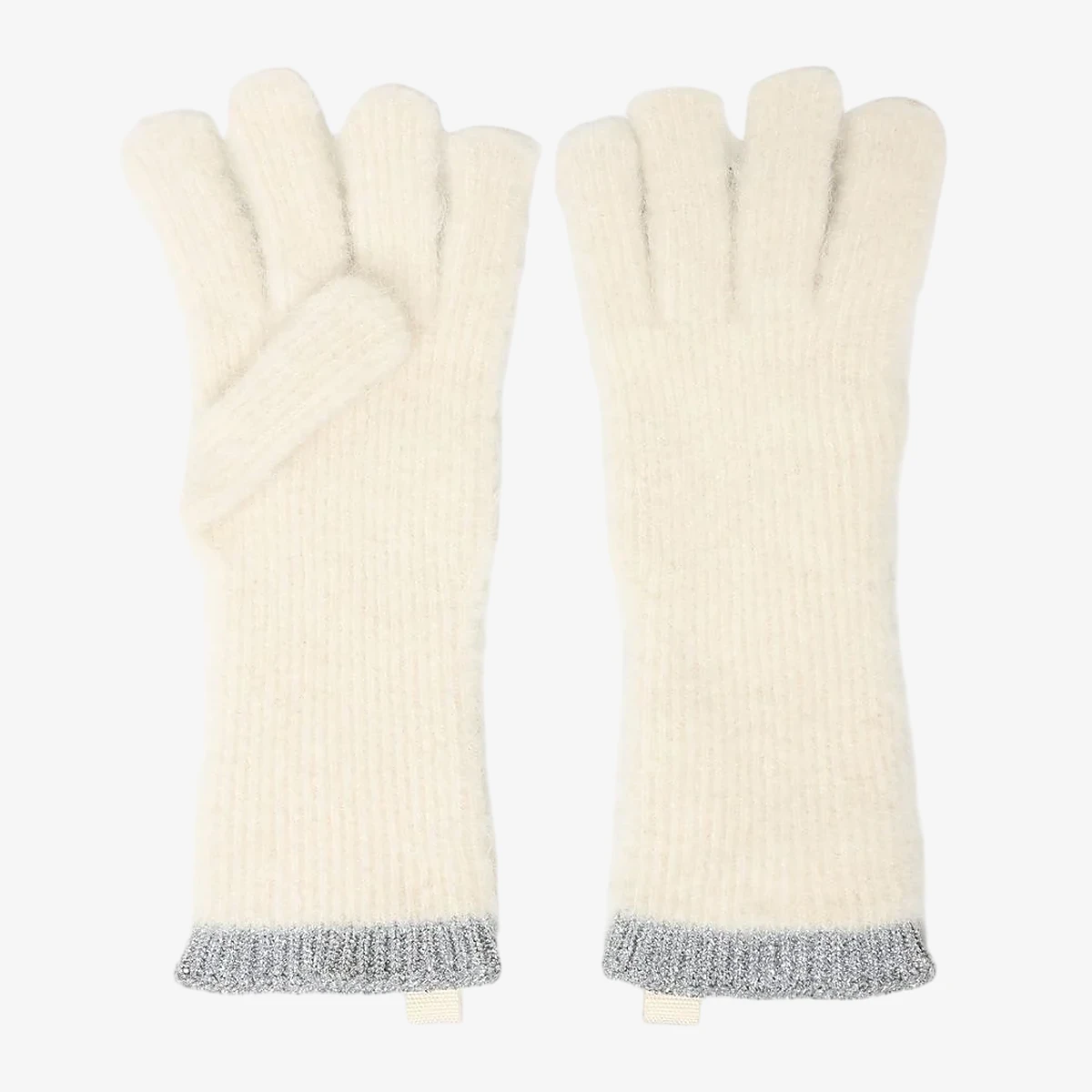 Jacquemus Wool-blend gloves Paoli in Off-White