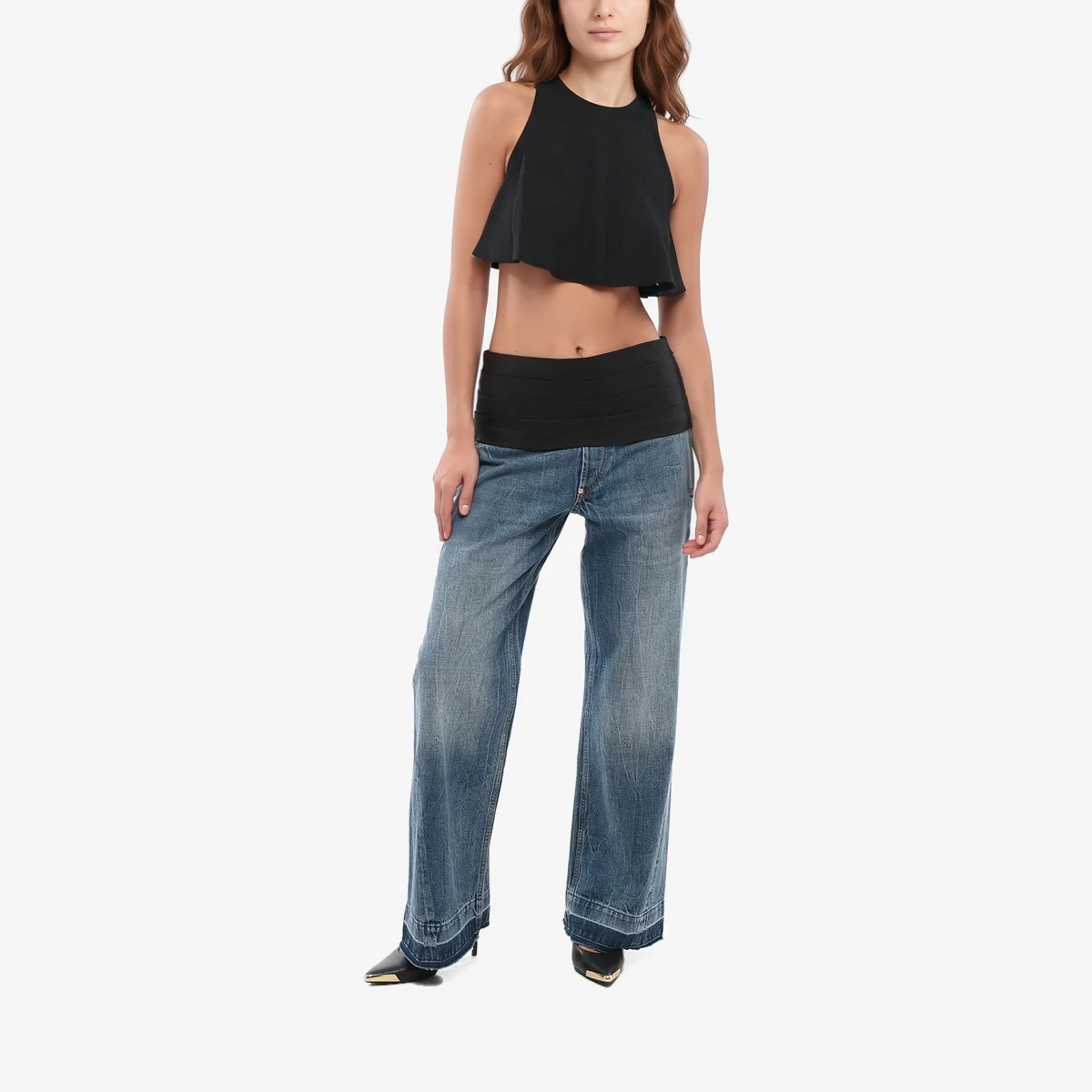 Flared Crop Top view 3