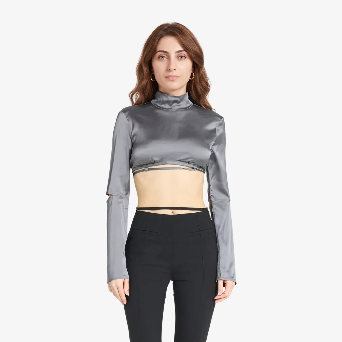 Jacquemus Satin blouse in Grey