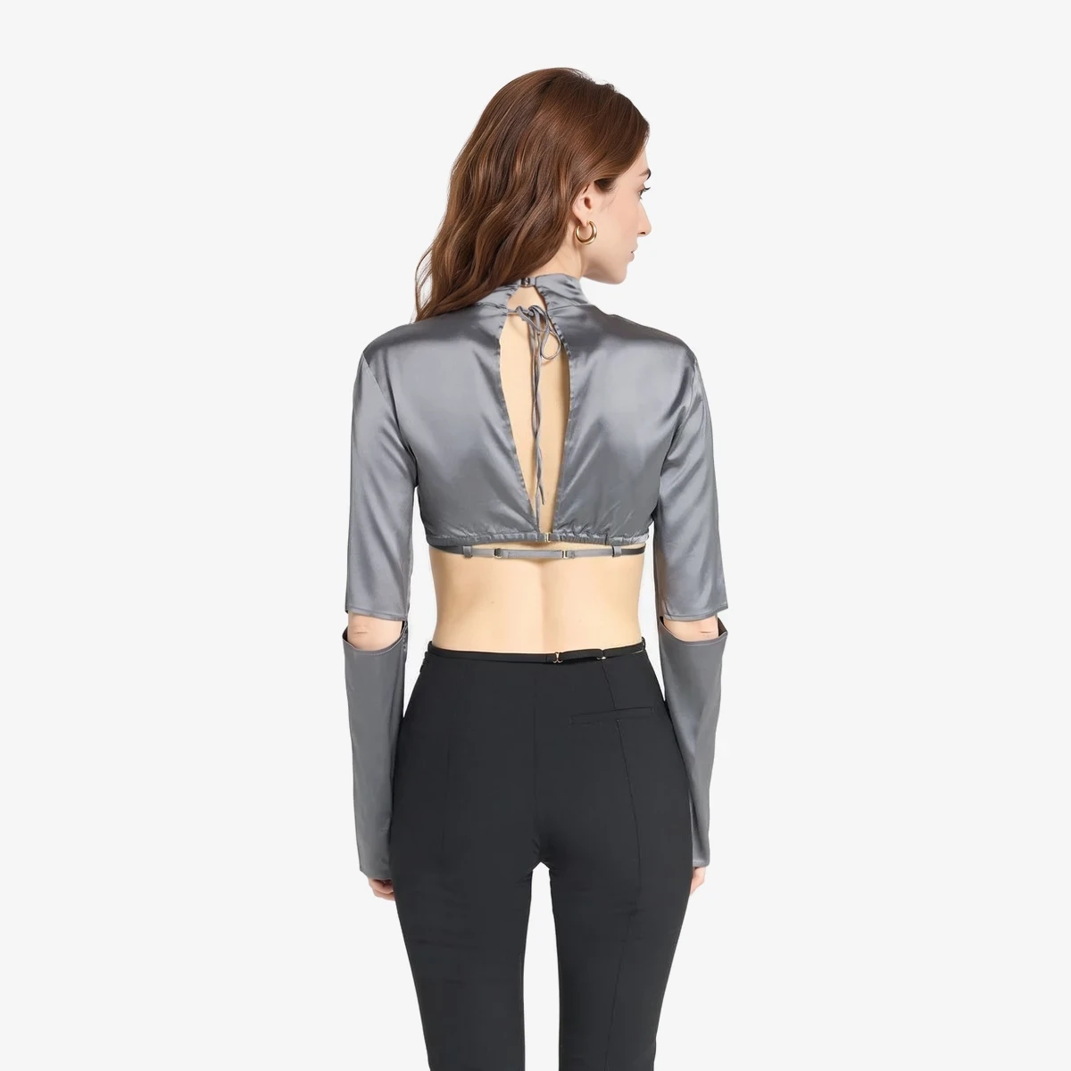 Satin blouse ხედი 2