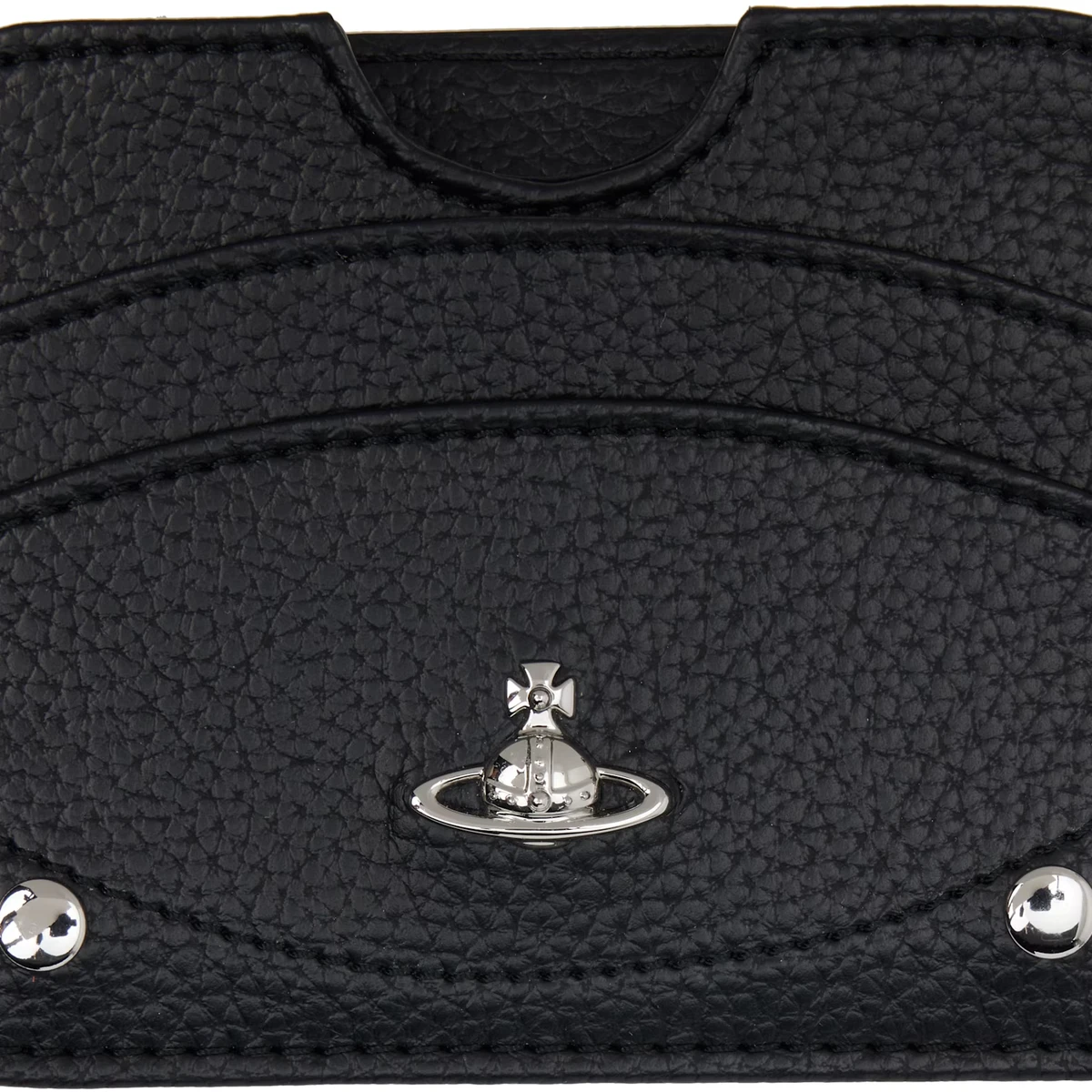 Vivienne Westwood Black Half Moon Card Holder in Black