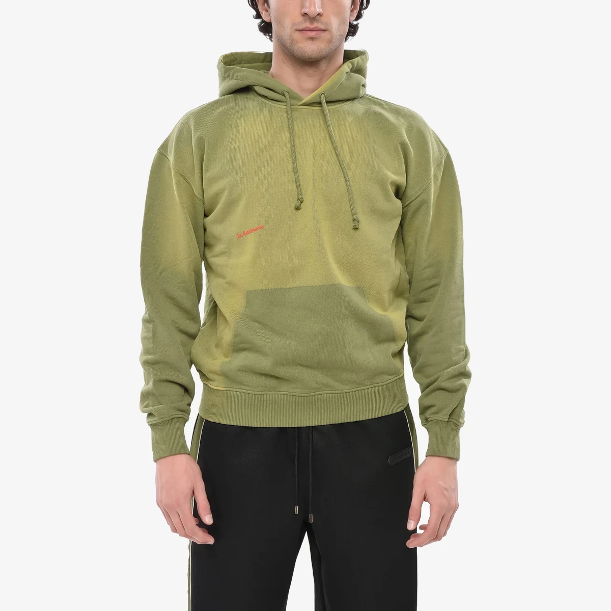 J.W.Anderson Tie-Dye Cotton Hoodie in Green