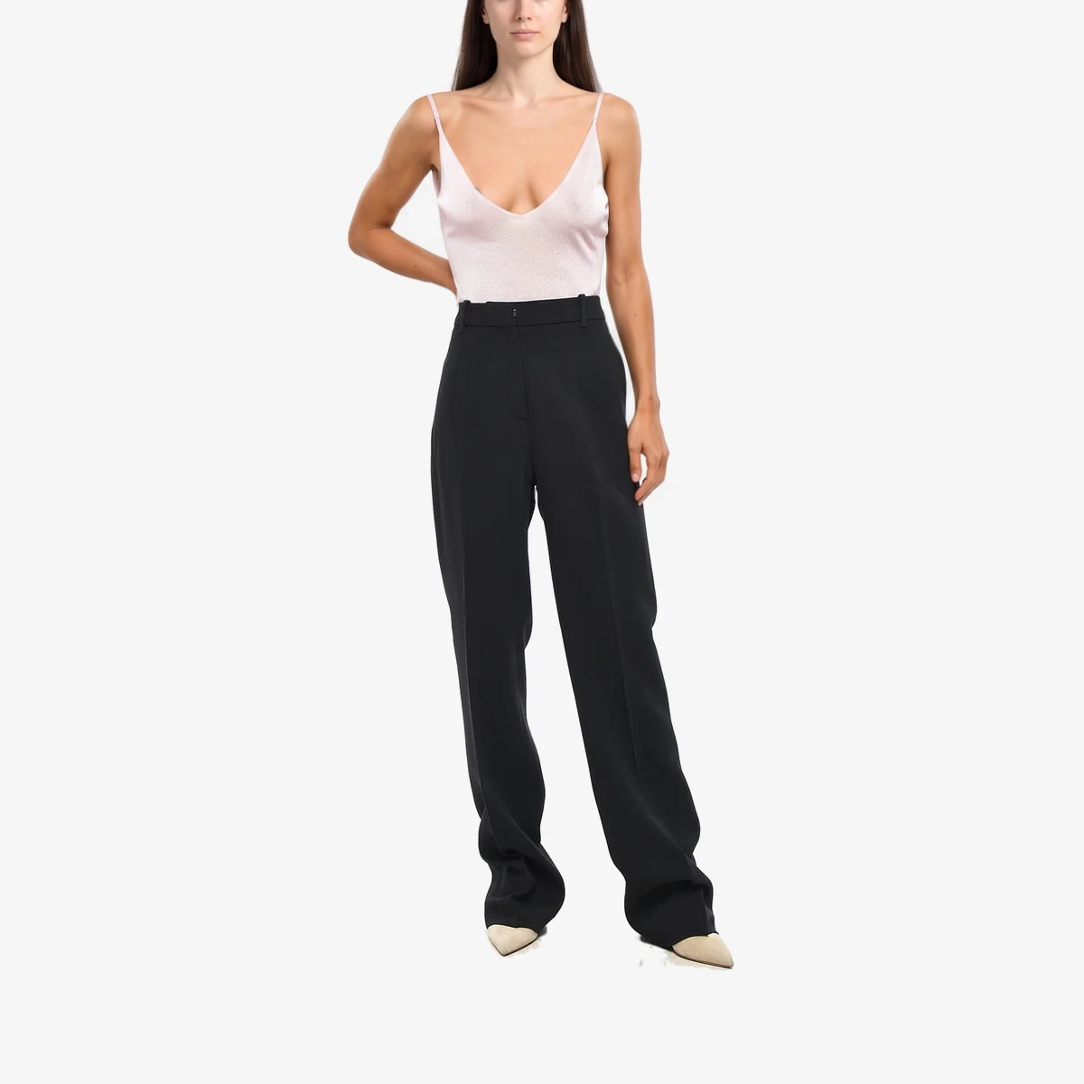 Wool-Blend Trousers MAEWA with Front Pleats вид 4