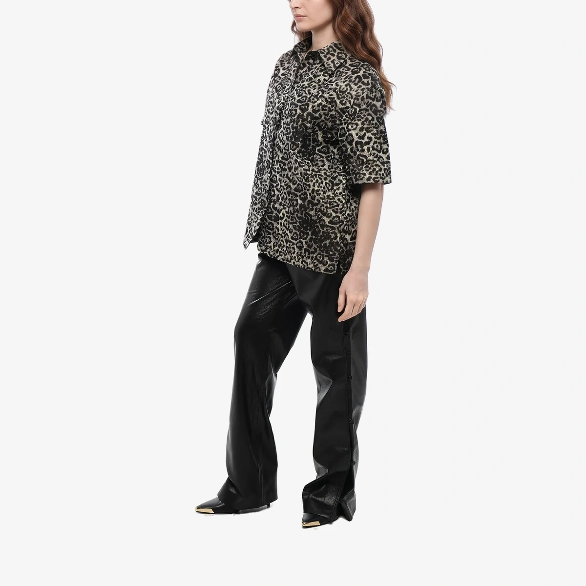 Short-Sleeve Shirt JEMI LEPPO with Animalier Print view 3