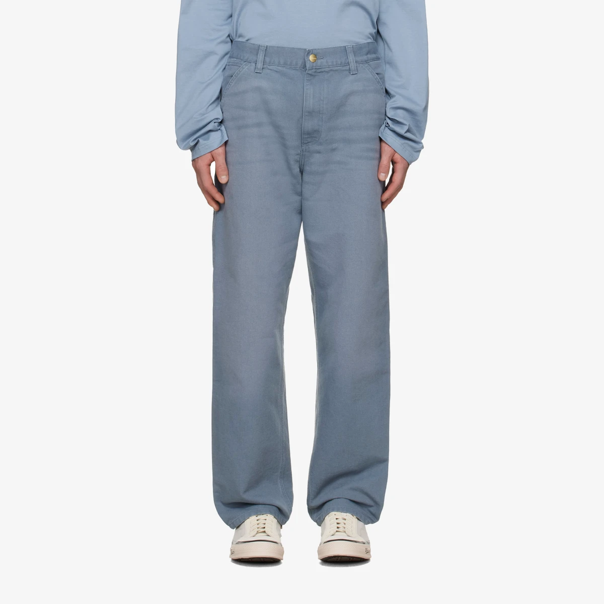Carhartt WIP Blue Single Knee Trousers in Blue