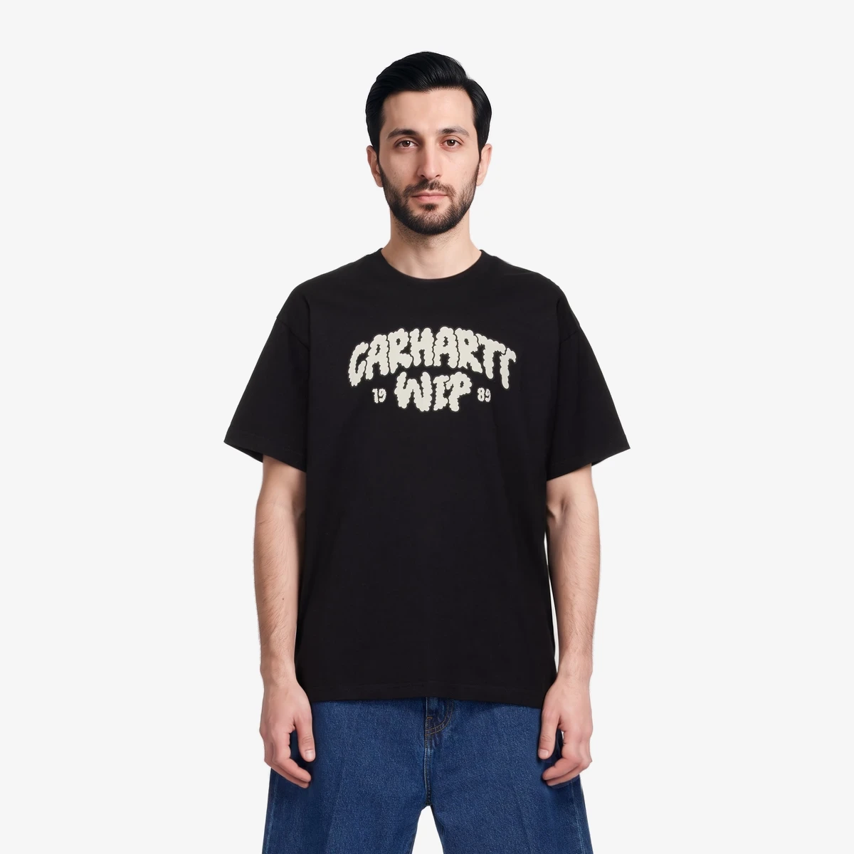 Carhartt WIP Black Cloud Script T-shirt in Black