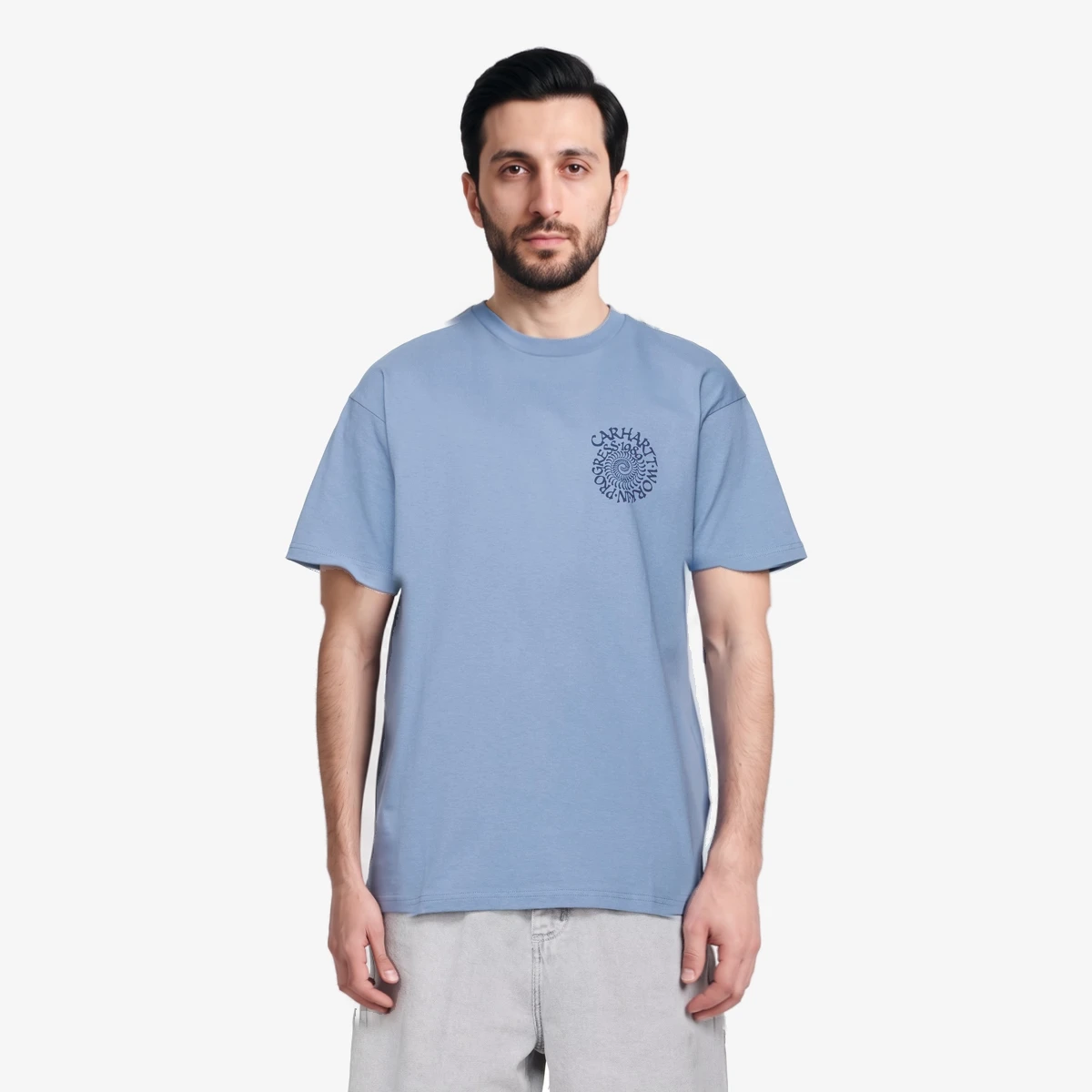 Carhartt WIP Blue Spirals T-shirt in Blue