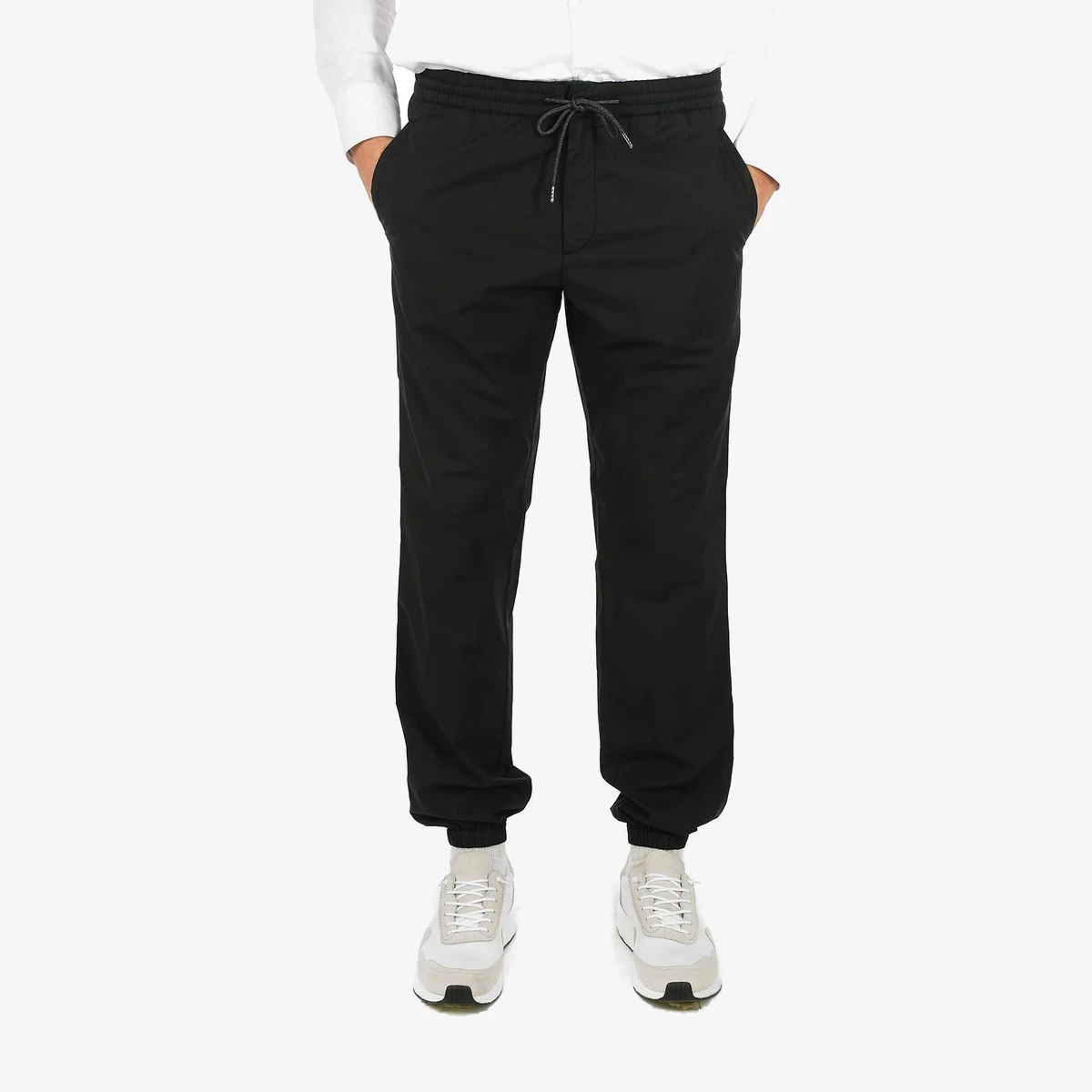 Ermenegildo Zegna ZZEGNA Stretch Cotton Joggers With Welt Pockets in Black