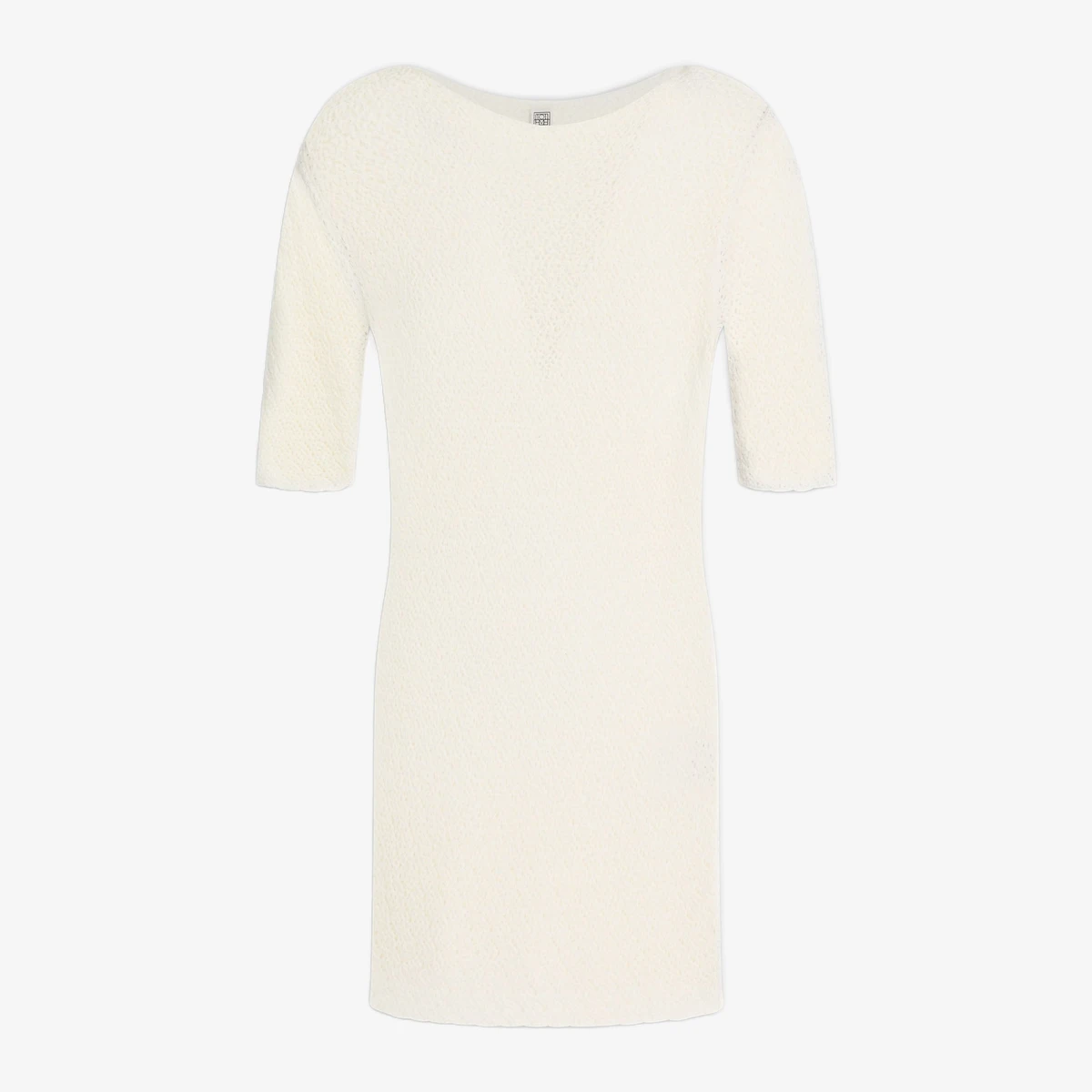 Toteme Crochet Knit Top in Off-White