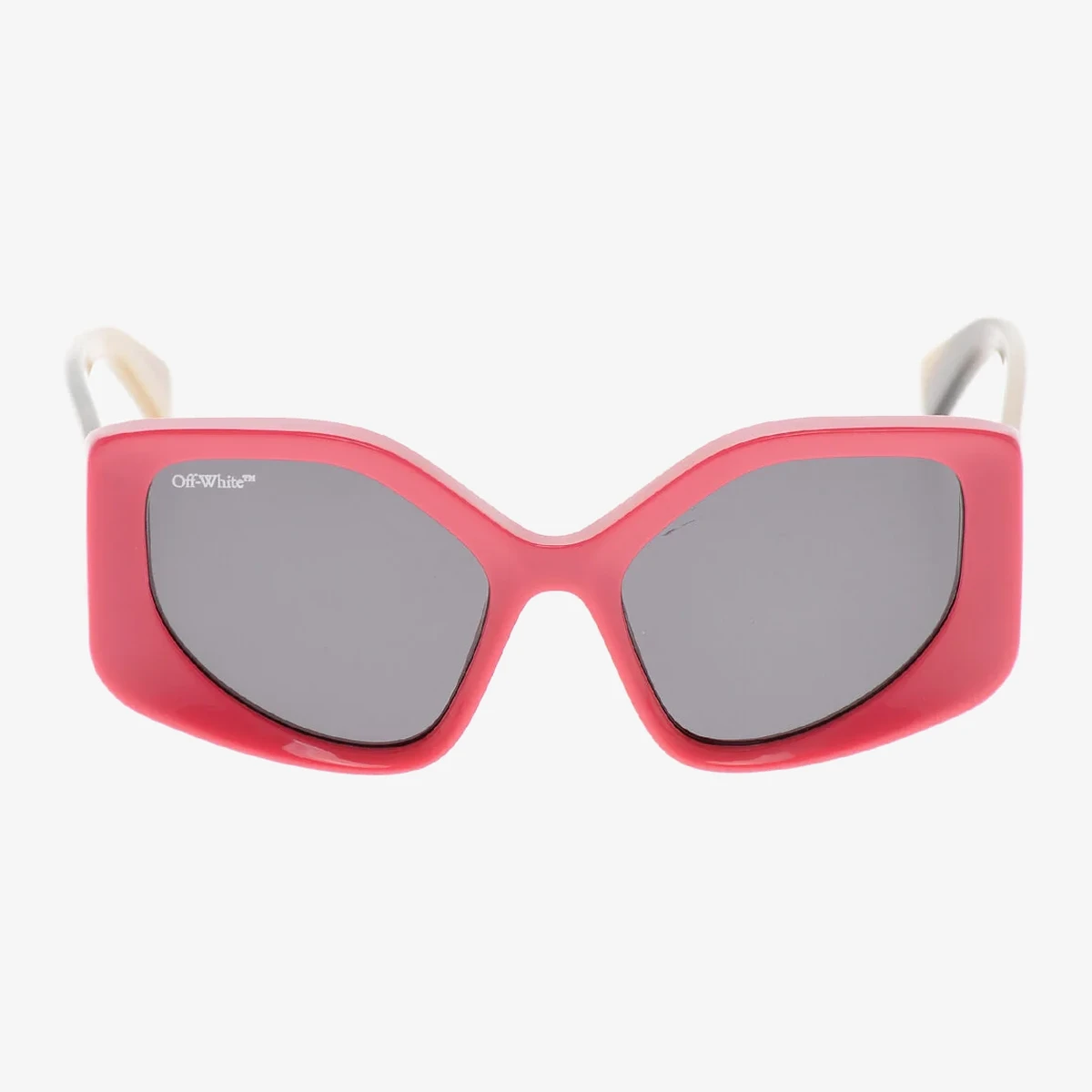 Off-White Oversize Butterfly Sunglasses DENVER with Contrasting Temples in Brown