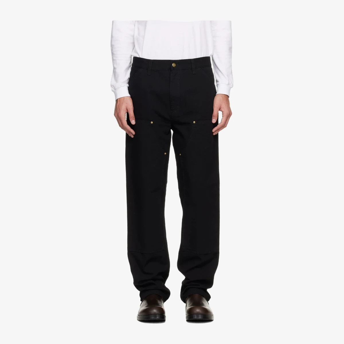 Carhartt WIP Black Double Knee Trousers — Чёрный