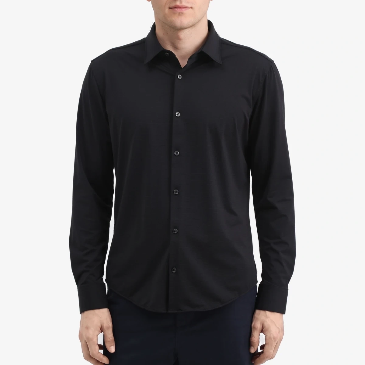 HUGO Ermo Slim Fit Shirt in Black