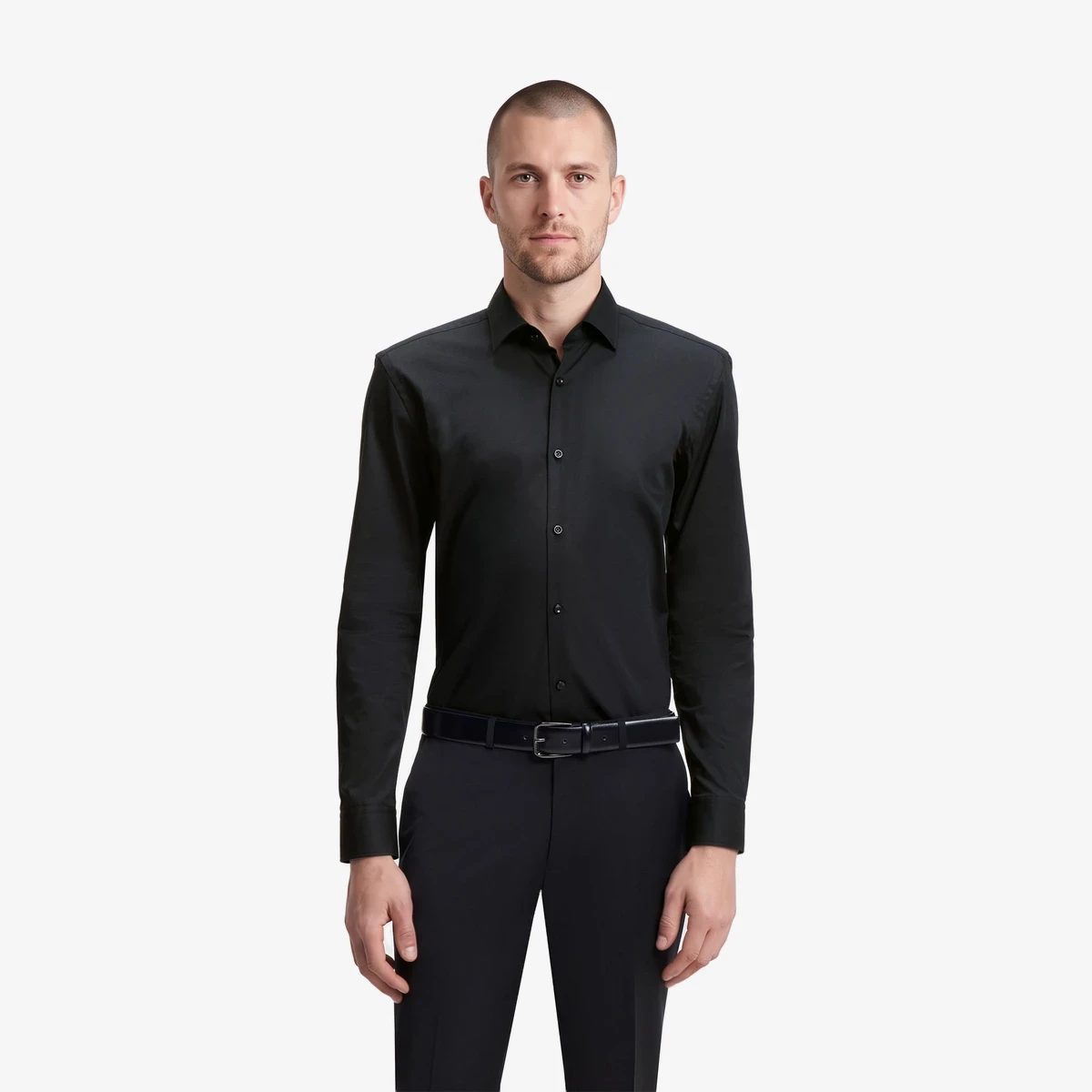 HUGO Kenno Slim Fit Shirt in Black