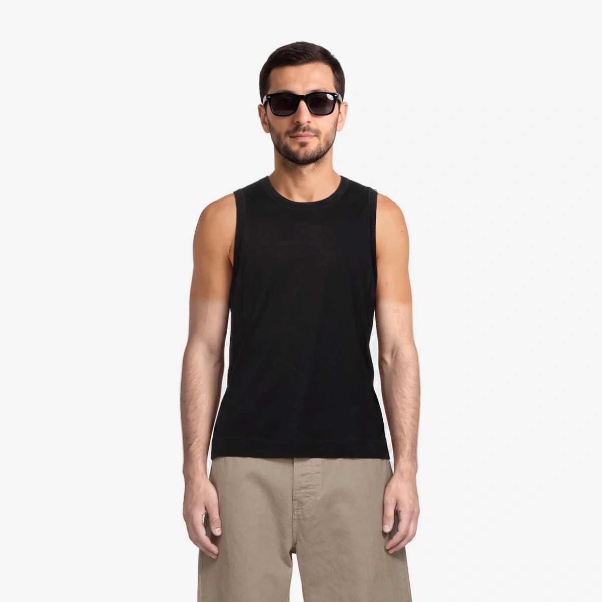 AMI Paris Black 'Ami de Coeur' Classic Fit Tank Top in Black