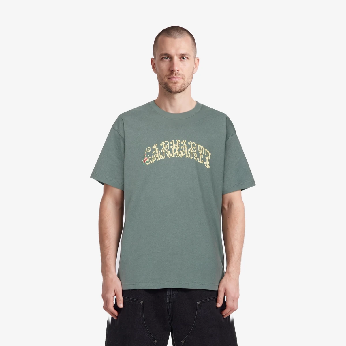 Carhartt WIP Green Monogram T-shirt in Green
