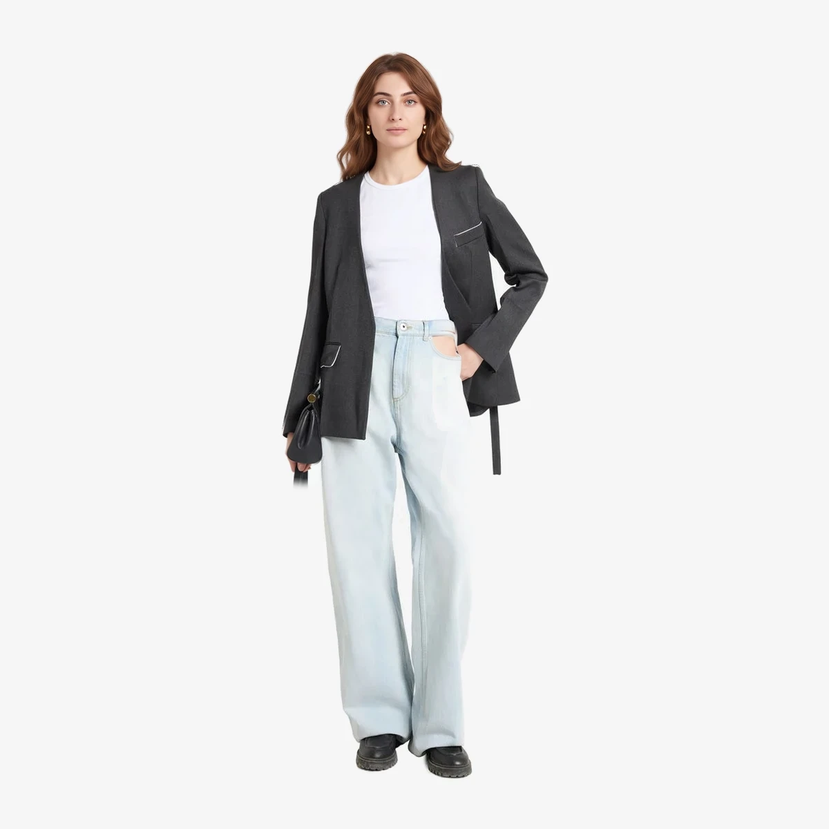 Wide leg jeans ხედი 4