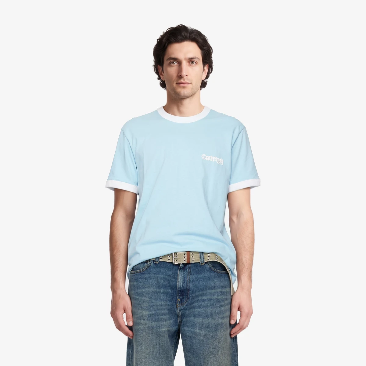 Carhartt WIP Blue S/S Lp Ringer T-shirt in Blue