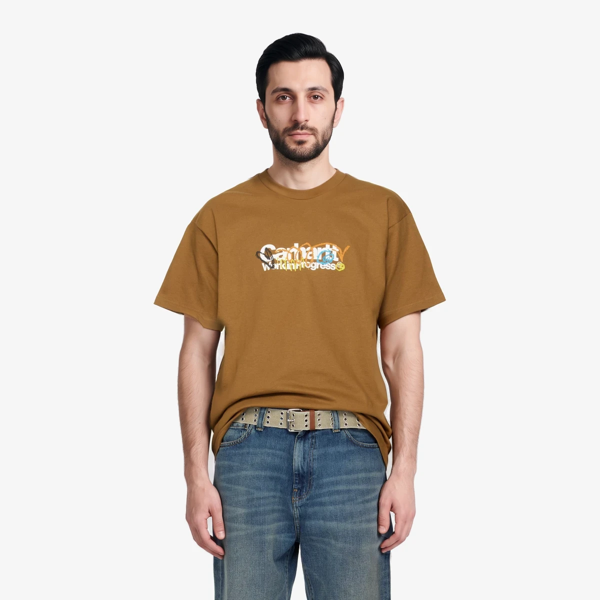 Carhartt WIP Brown S/S Primary T-shirt in Brown
